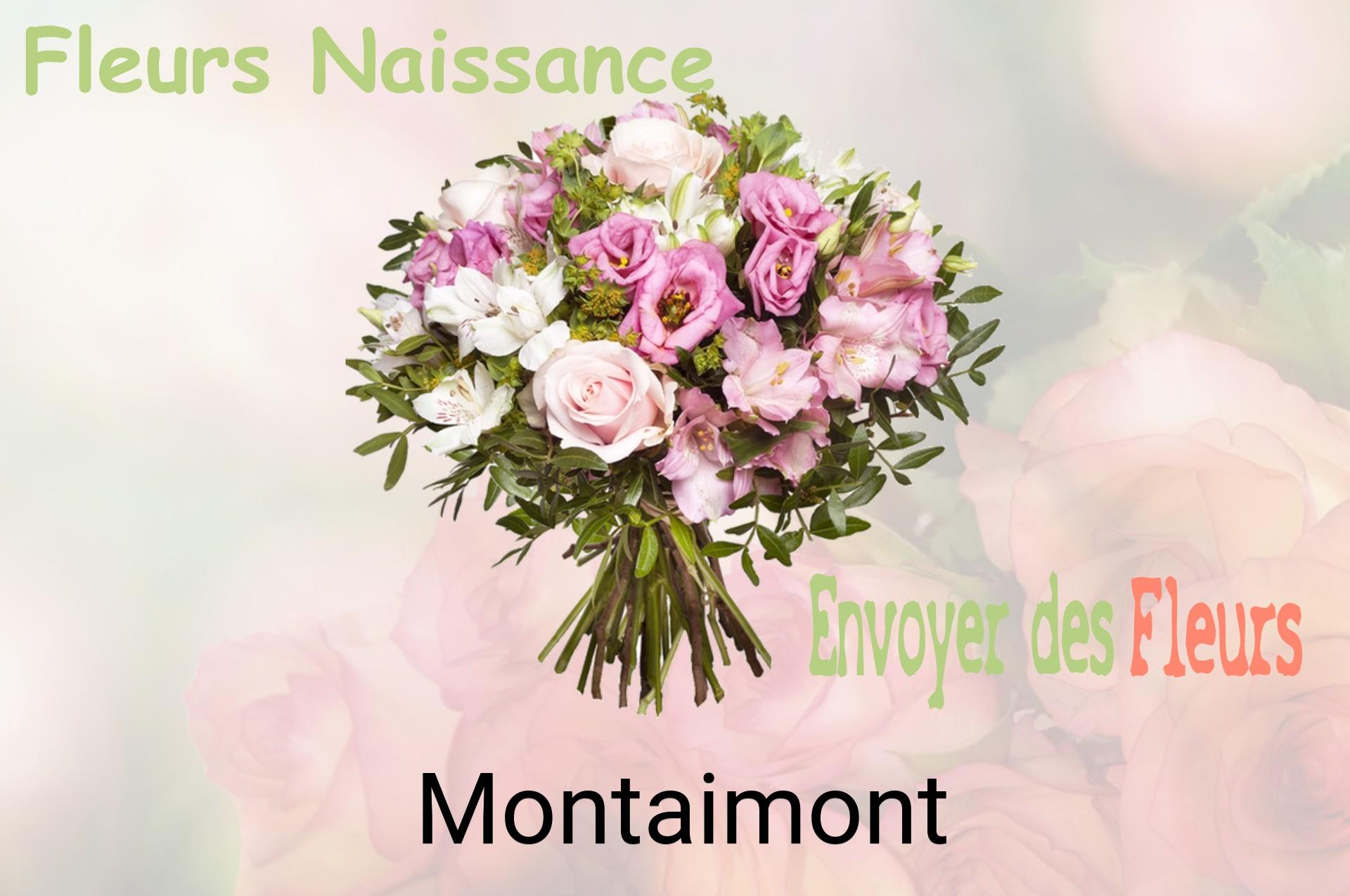 Bouquet de fleurs de naissance livré à Montaimont